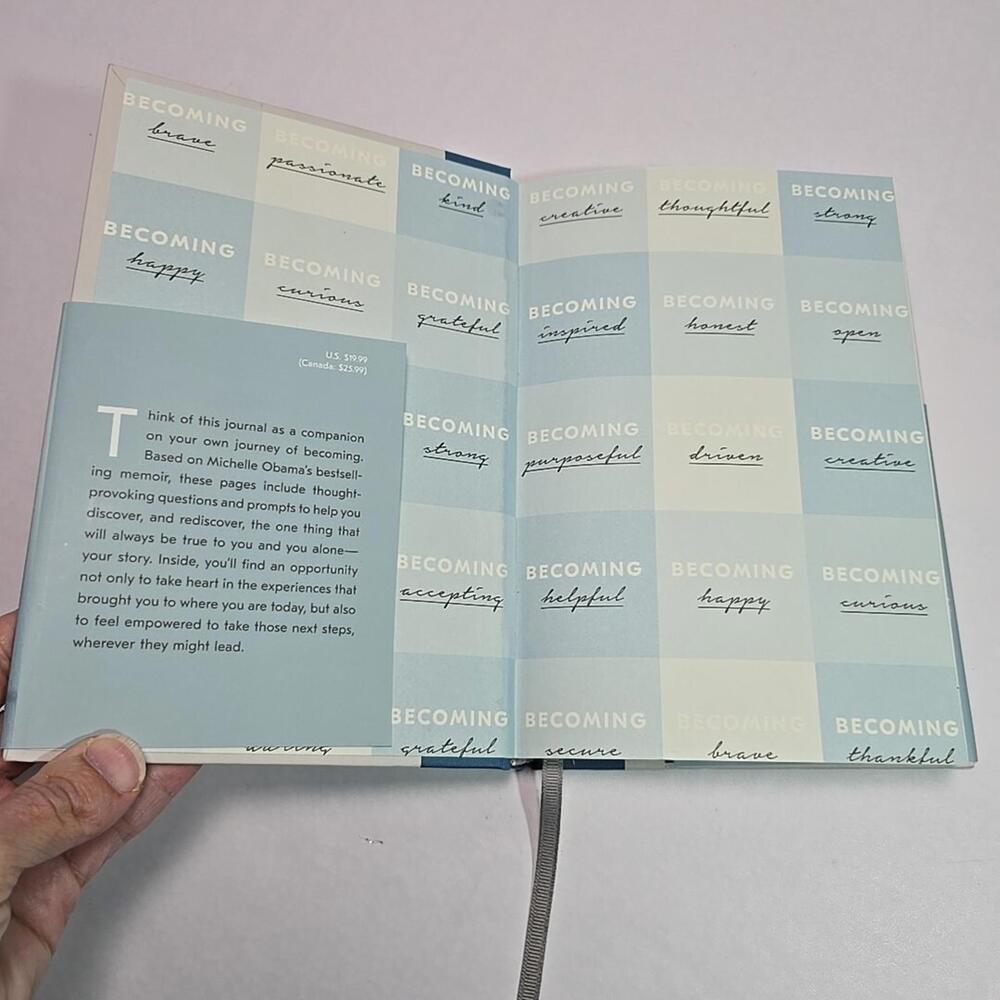 NEW Becoming A Guided Journal for Discovering Your Voice by Michelle Obama - Picture 3 of 15